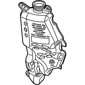 Ram 68291572AD RESERVOIR ASSEMBLY Windshield Washer Assembly Includes Items 4, 5, 6, 7, 8, And 9