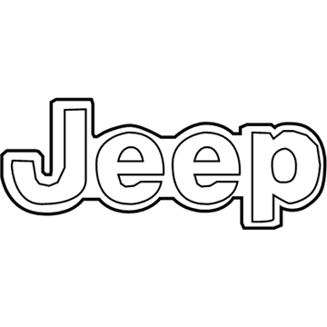 Jeep 68203661AA NAMEPLATE Liftgate Jeep