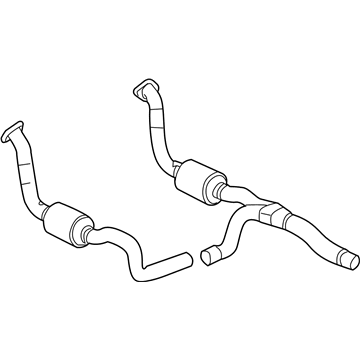 Dodge 68029474AB PIPE AND CONVERTER Exhaust