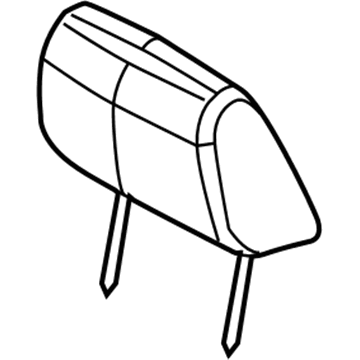Dodge 1RK98XDVAA HEADREST Front