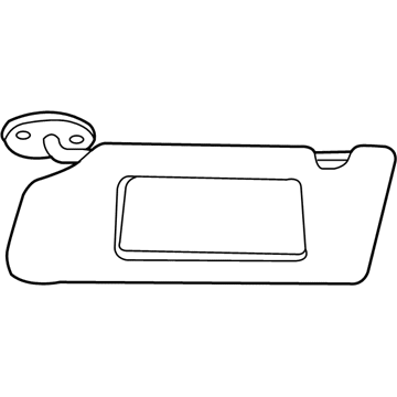 Chrysler 1AH07DW1AA VISOR Illuminated