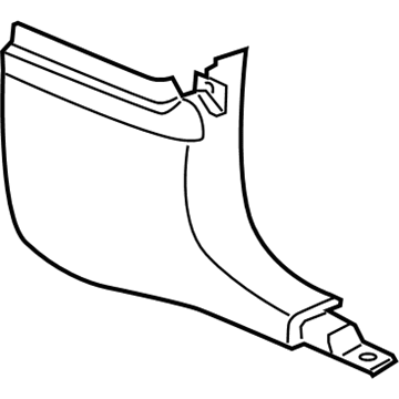 Dodge 1ZA03DX9AD PANEL Cowl Side Trim