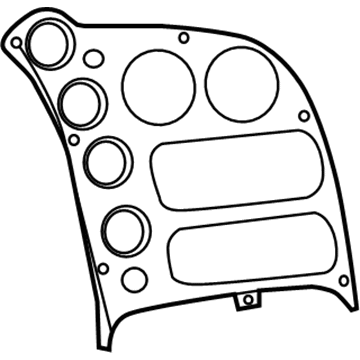 Dodge 5NK40DX9AA BEZEL Instrument Panel Center