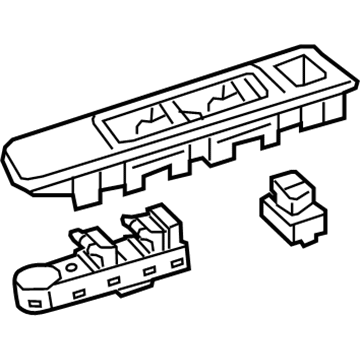 Mopar 5UW63LXHAA Switch And Bezel Front Door
