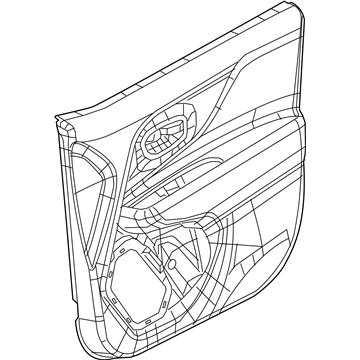 Mopar 5VZ12GTVAA Panel Front Door Trim