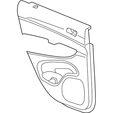 Jeep 5LL805L1AD PANEL ASSEMBLY Rear Door Trim