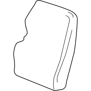 Dodge 1HV431D5AA COVER AND FOAM Rear Seat Back
