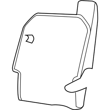 Dodge 1QW561D5AA COVER Rear Seat Back