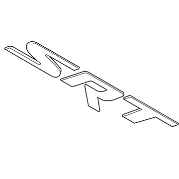 Dodge 1WS20SZ0AB NAMEPLATE SRT