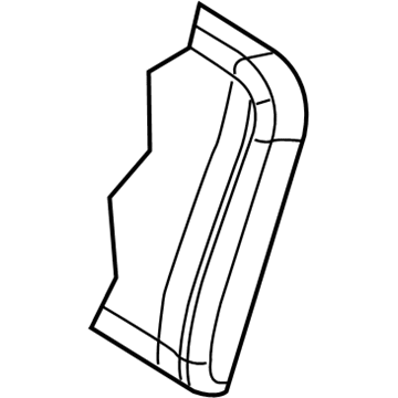 Dodge 1DF761D5AA SEAT BACK Rear Includes Seat Cover
