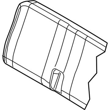 Dodge 1FQ491J3AA COVER Rear Seat Back