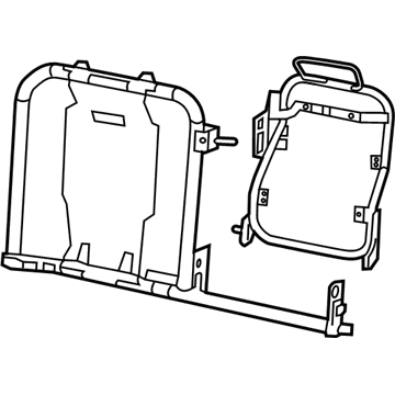 Ram 68272010AC FRAME Rear Seat Back Includes Seat Back Latch