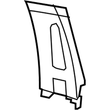 Ram 1MH96DX9AC PANEL B Pillar Upper Trim Includes Grab Handle and Caps