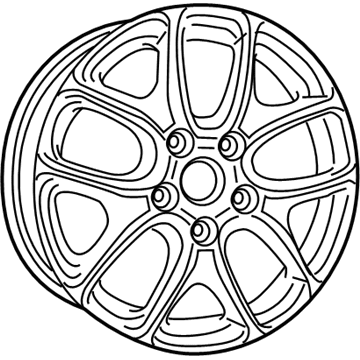 Chrysler 5ZA29GSAAB WHEEL Aluminum