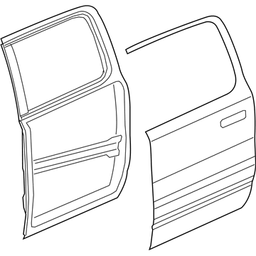 Ram 68292548AG DOOR Rear