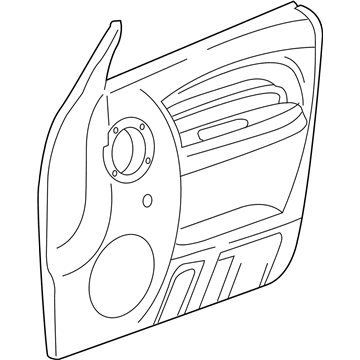 Jeep 5GF00WL5AP PANEL Front Door Trim Includes Door Handle and Clips