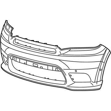 Dodge 6PN54TZZAA FASCIA Front Upper Primed