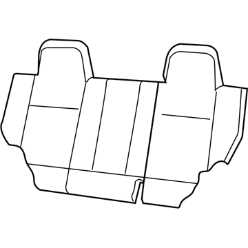 Jeep 1UD81DK2AB COVER Rear Seat Back Right