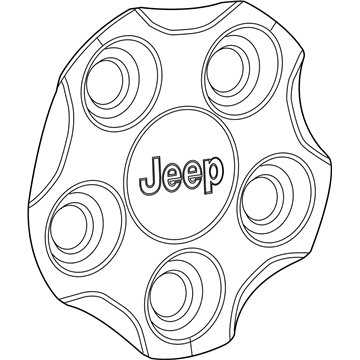 Jeep 5VL55RXFAA CAP Wheel Center