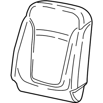 Jeep 6GA84LT5AB COVER Front Seat Back