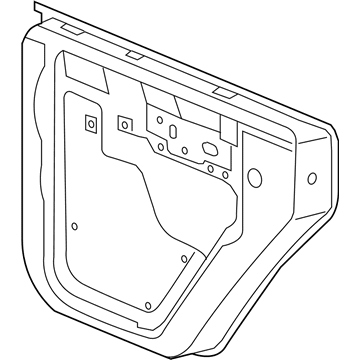 Jeep 68028608AC DOOR Rear Half