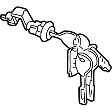 Chrysler MR566181 CYLINDER Deck Lid Lock