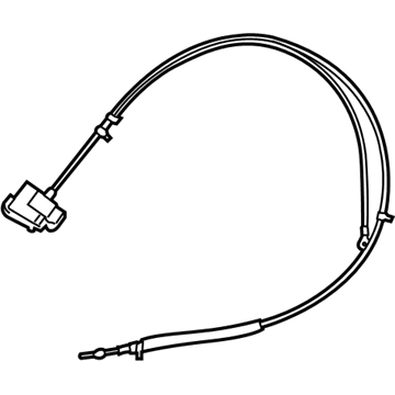 Ram 68066908AA CABLE Rear Seat Right Fold-Table Cable, Located Top Outboard Side of Seat Back