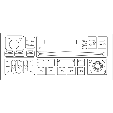 Chrysler 56038518AE RADIO AM/FM Cassette with CD Control