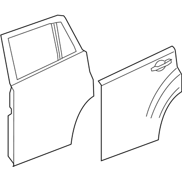 Jeep 68079388AB DOOR Rear