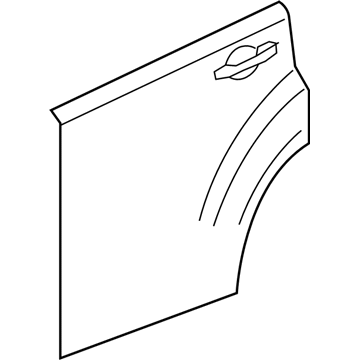 Jeep 68079394AB PANEL Rear Door Outer