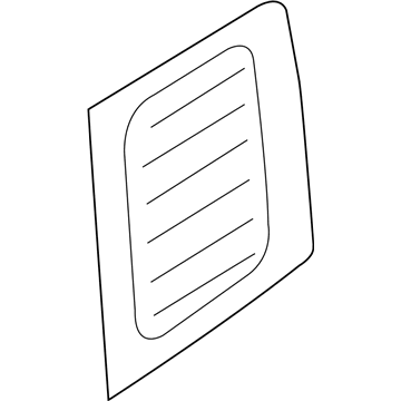 Ram 68266353AA GLASS Rear Door Right