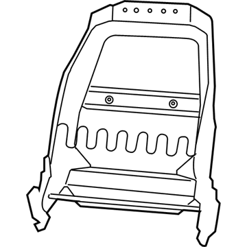 Jeep 68034099AA FRAME Front Seat Back Includes the recliners