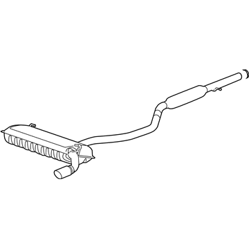 Jeep 68142884AD MUFFLER AND RESONATOR Exhaust