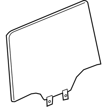 Ram 68340079AC GLASS Rear Door Quad