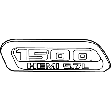 Ram 68276334AA BEZEL Hood 1500 Hemi 5.7