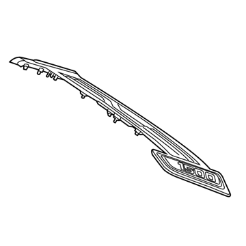 Mopar 68402886AB Bezel Hood, Front