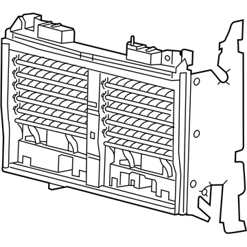 Ram 68405073AD GRILLE Active Shutter With Actuator & Side Shields