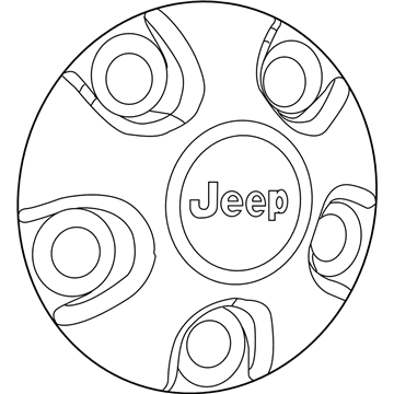 Jeep 5XN15RXFAA CAP Wheel Center