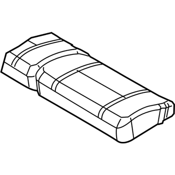 Chrysler 1FR031D5AA COVER Rear Seat Cushion Left