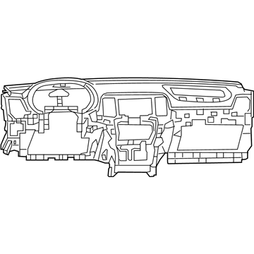 Dodge 5SA97DX9AE INSTRUMENT PANEL Base Panel