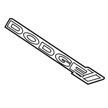 Dodge 68200506AA NAMEPLATE Grille Dodge