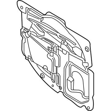 Mopar 68268794AA Water Shield Rear Door
