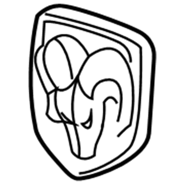Ram 1ZP19DX8AA MEDALLION Ram Head
