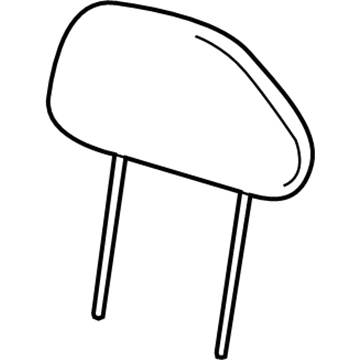 Dodge 1US39DX9AA HEADREST Front
