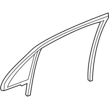 Chrysler 68039968AH WEATHERSTRIP Door Glass Run with Glass Rear Door