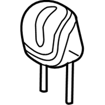 Dodge 5RP75DX9AA Headrest, Outer