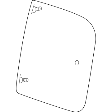 Dodge 55255668AC GLASS Quarter Window Without The Seal