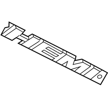 Dodge 68234615AA NAMEPLATE Hemi