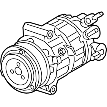 Jeep 68245083AA COMPRESSOR Air Conditioning Complete