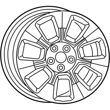 Jeep 6BZ431STAA WHEEL Aluminum